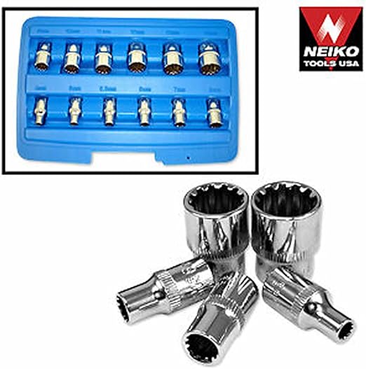 1/4" Dr. PentaSpline Socket Set (SAE; Metric; Torque