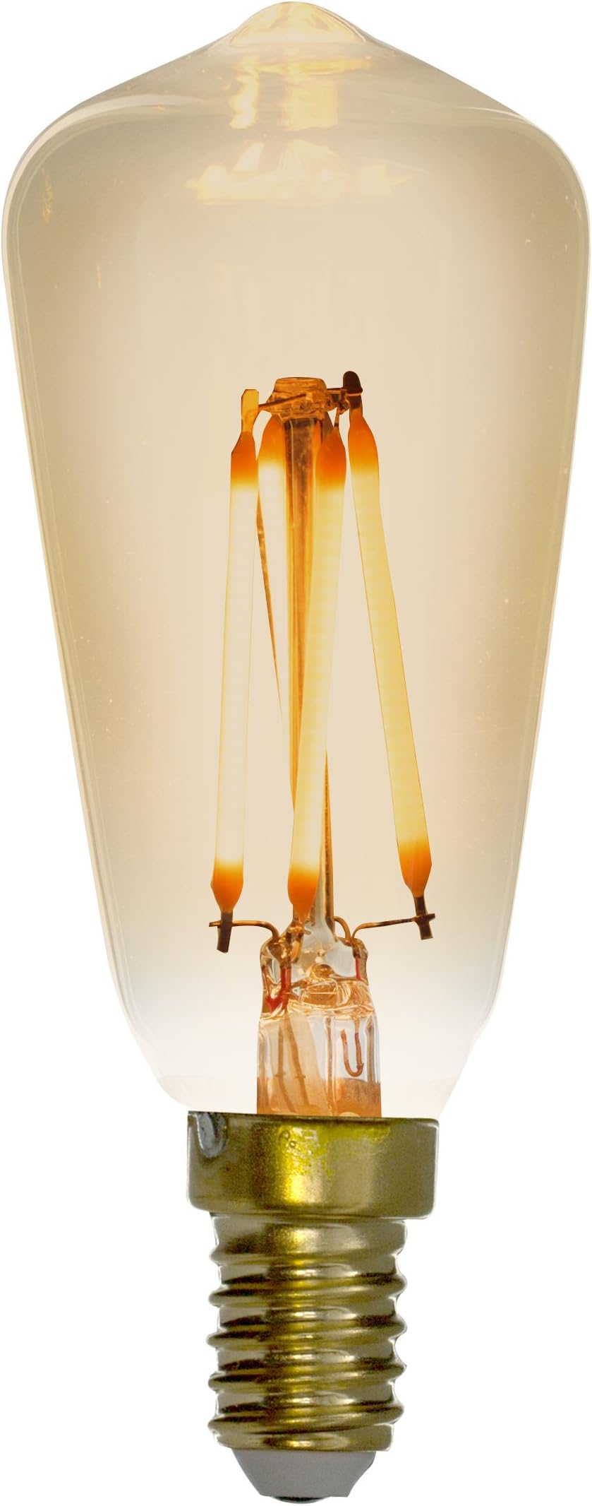 3.5 W E14 LED Bulb Decorative LED Filament Edison Zen lzs1032 a Glass Amber [Energy Class A]