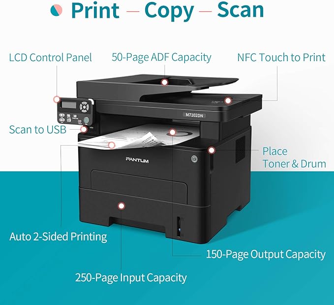 pantum printer m7102dn