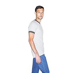 American Apparel Men's 50/50 Crewneck Short Sleeve