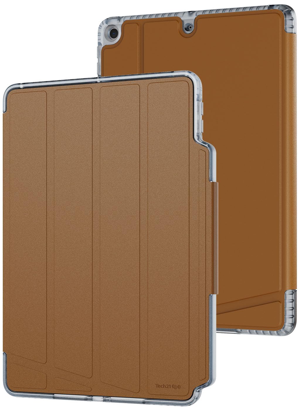 Tech21 EvoFolio case for iPad 7th/8th/9th Gen - Impact Protection, iPad case with Multi-Angle Viewing, Wake/Sleep Cover - Tan