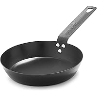 Merten & Storck Carbon Steel, Frying Pan, 8-Inch, Black