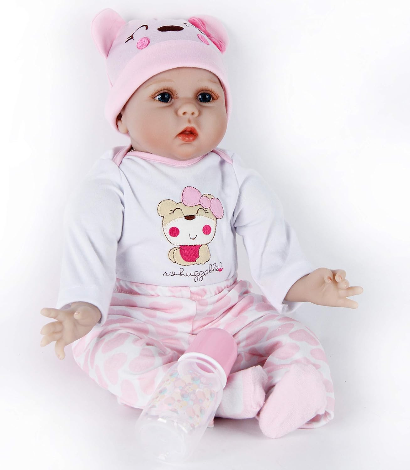 ZIYIUI Reborn Dolls 22inch 55cm Look Real Life Baby Dolls Reborn Babies Soft Silicone Vinyl Handmade Reborn Baby Dolls - Image 5