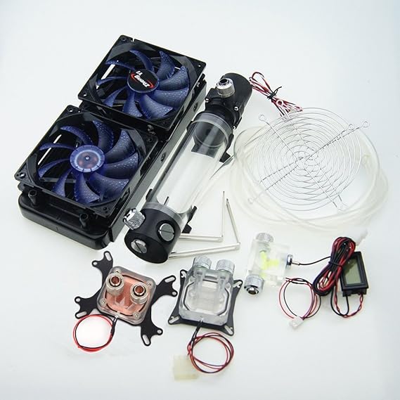 Glowry Computer Water Cooling Kit 240 Radiator CPU GPU