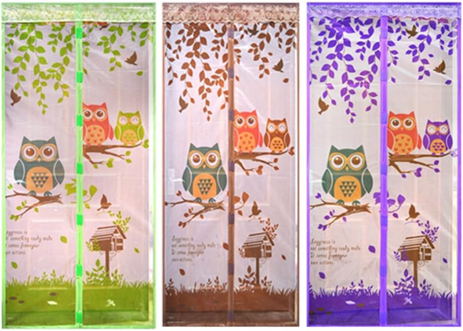 Magnetic Screen Door - Keep Bugs Out,Let Fresh Air in.Instant Mosquito,Insect and Fly Screen with Magic Magnetic Closure.Retractable Mesh Door Screen.(Fits Doors UP TO35.4" x 82.6")