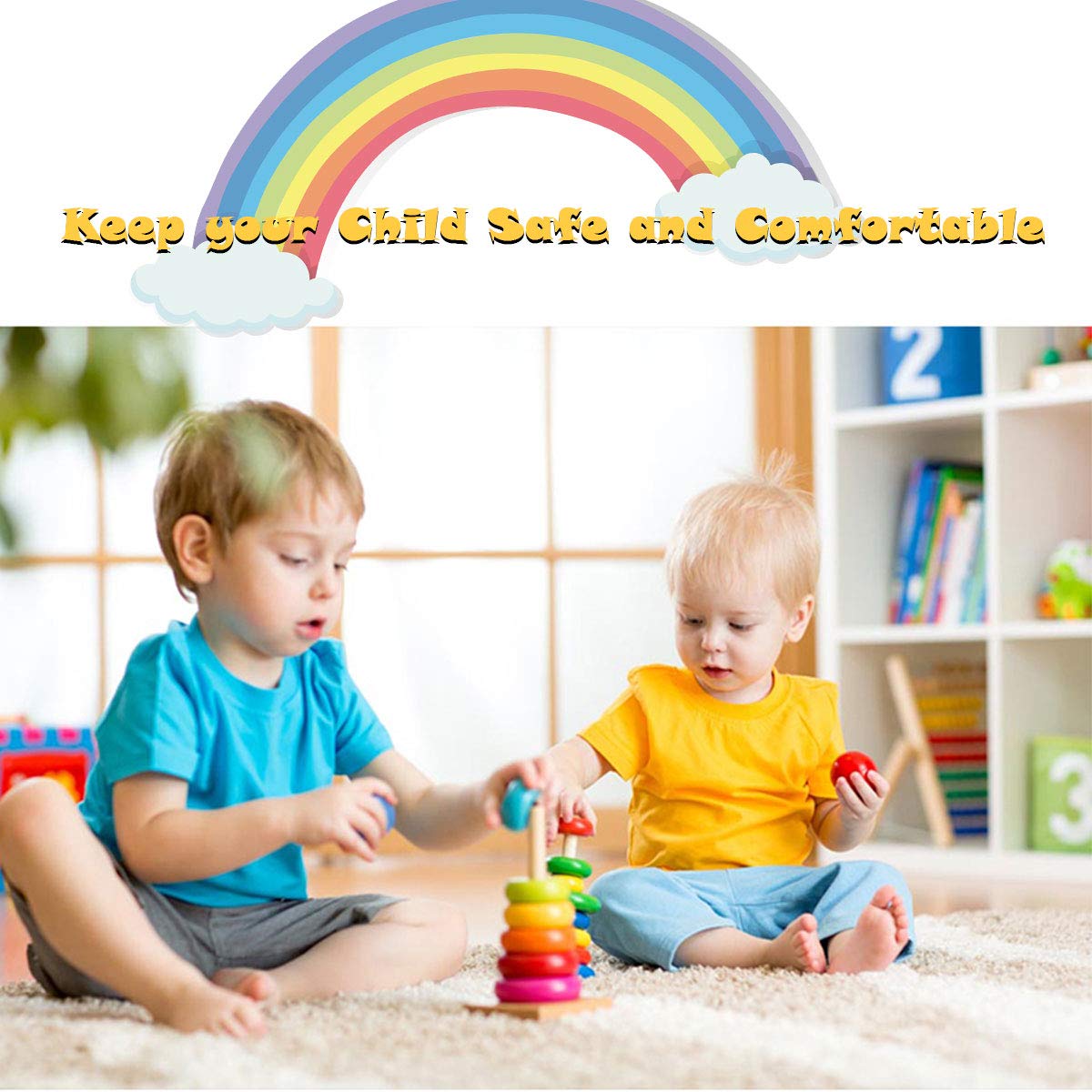 CACA 15pcs Musical Instrument Kit with Xylophone | Wooden Percussion Instruments Toy for Kids Toddler Preschool Educational | Early Learning Musical Toy Gift Set for Boys and Girls