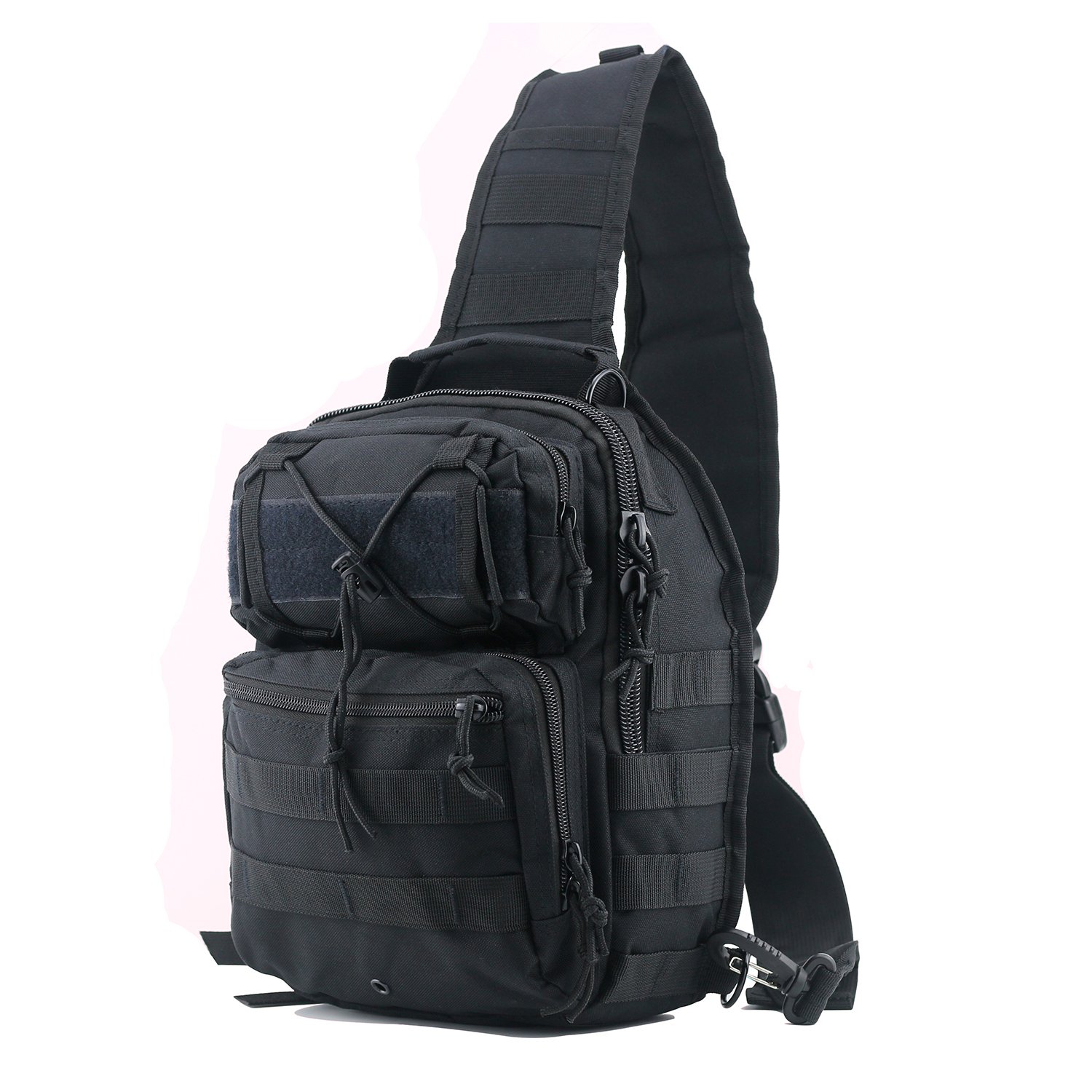 Heavy Duty Water Resistant Multi Purpose Tactical Sling Backpack Molle