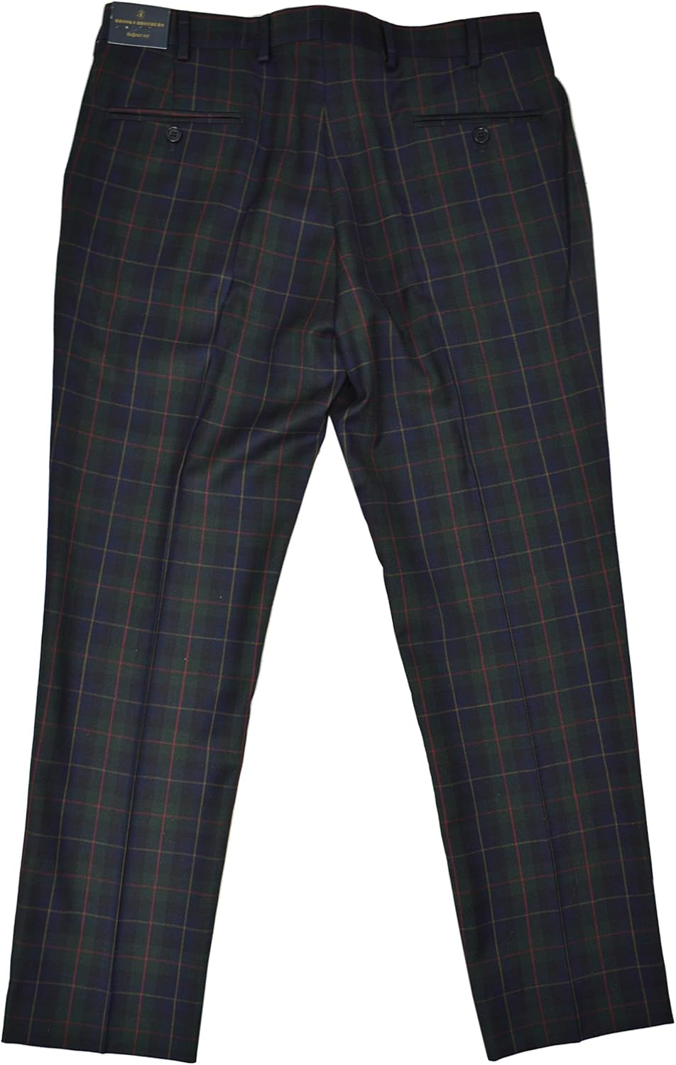 plaid pants green and blue