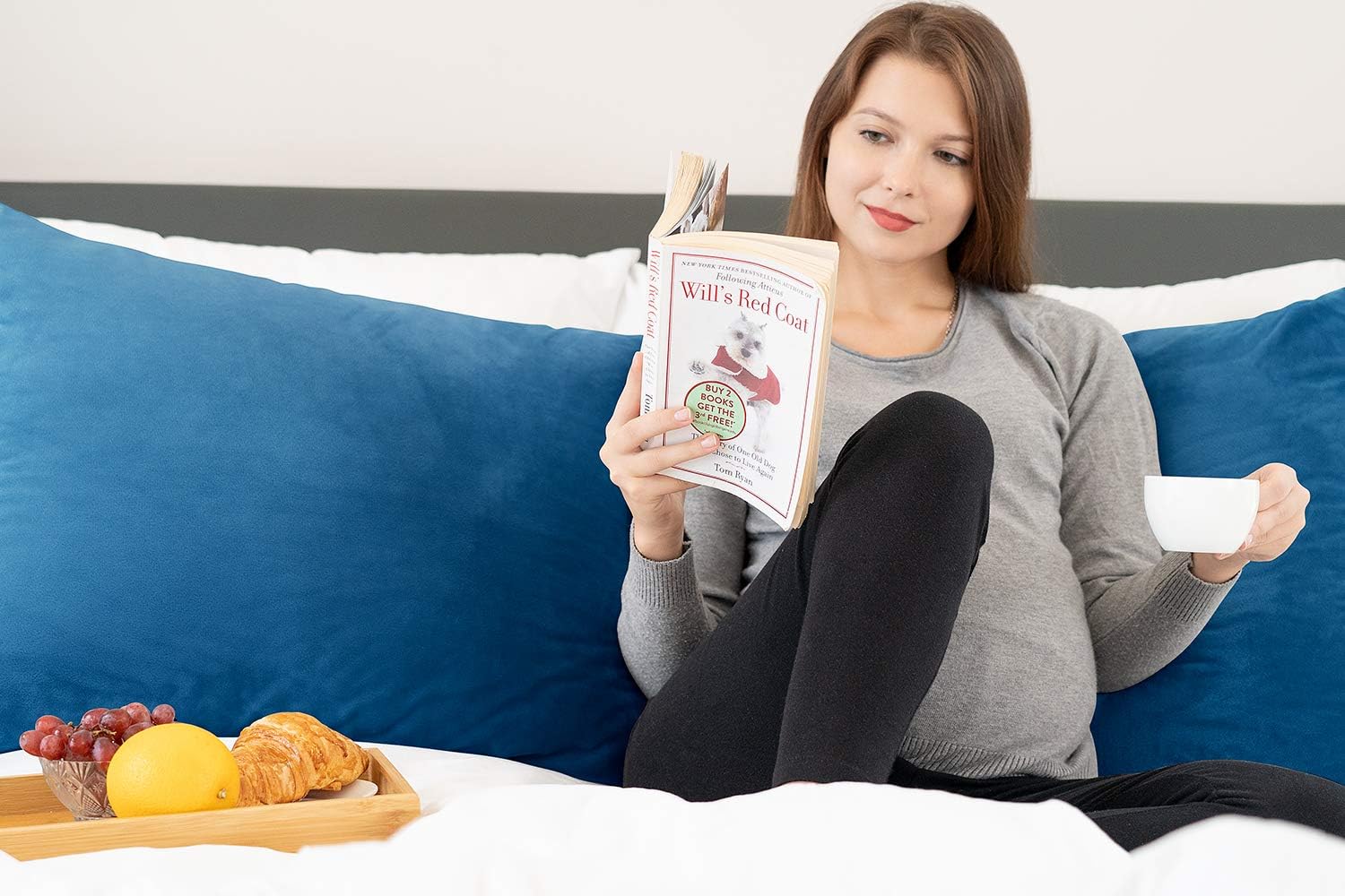 INSEN 55in Body Pillow-Full Body Pillow- Bed Sleeping Pillow-with Removable Body Pillow Cover(Ocean Blue Velvet): Home & Kitchen