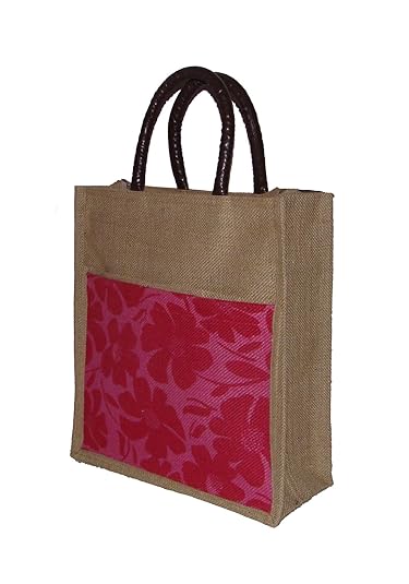 Foonty Daily Use Women Jute Lunch Bag(5024)