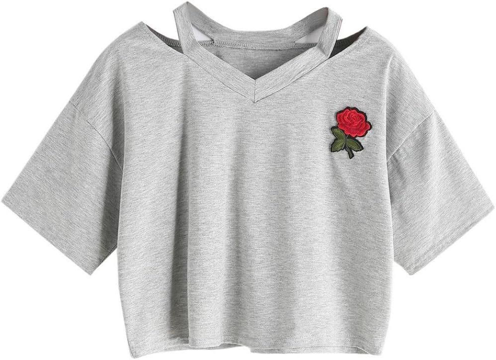 Sumen Teen Girls Cute Planet Printed Short Sleeve Tops Shirt