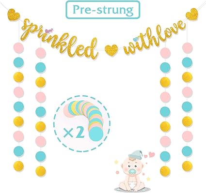 Amazon Com Faisichocalato Sprinkled With Love Banners Baby