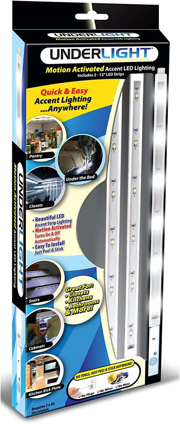 Novel Brands UL-MC12/6 Underlight - Wireless Motion Activated Accent Lighting, 2-Pack, 12