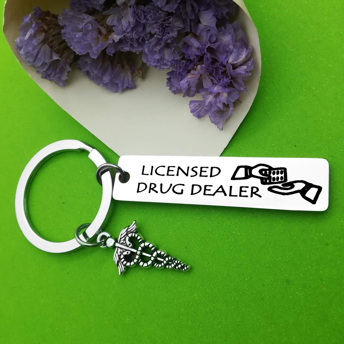 Baipilu Appreciation Gift Keyring Funny Pharmacist Gifts Keyring Keychain Thank You Gift for Pharmacists Christmas Birthday Graduation Retirement Gifts for Pharmacist - Image 3