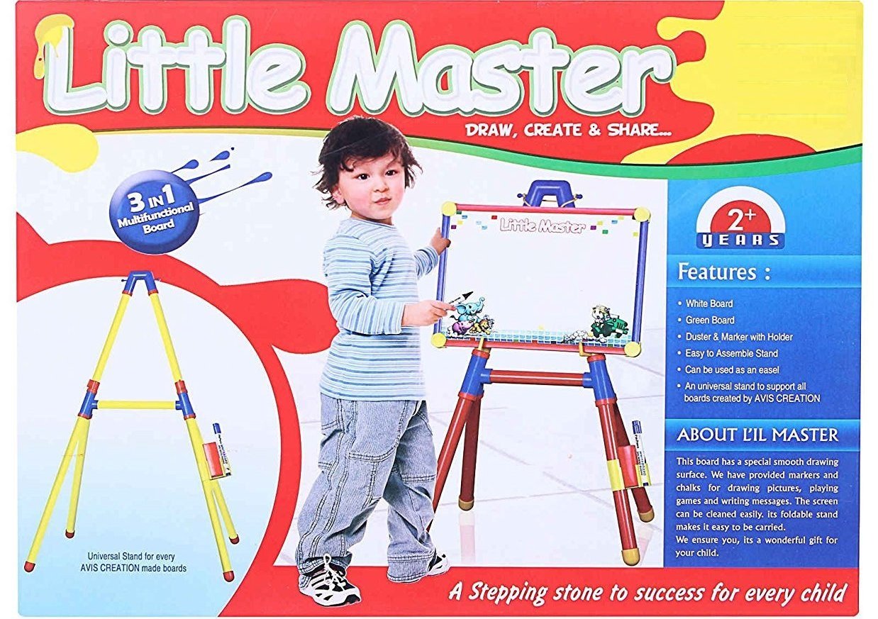 Buy Plutofit Little Master 3 In 1 Multi Functional Educational Board With Stand Online At Low Prices In India Amazon In