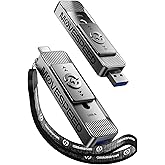 MOVE SPEED 1TB USB Drives, ThumbDrive with Dual Ports & Push-Pull Design — 560MB/s Read Speed, Type C + USB 3.2 Drive Portable ssd for iPhone 15/16/17/Android/Mac