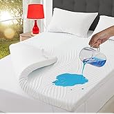 3 Inch Gel Memory Foam Mattress Topper King Size,Waterproof Mattress Pad Cover for Pressure Relief, Bed Protector Topper with