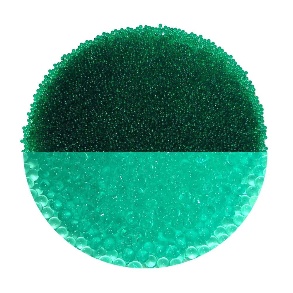 trendfinding 100 g water-retaining decorative granules sea green, grain size 1.5-2 mm, decoration for flowers and plants, 10 litres, very economical, versatile use
