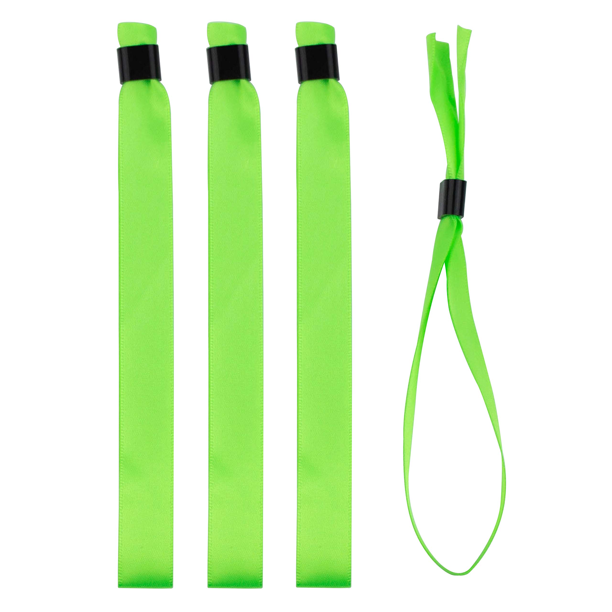 Pack of Fabric Wristbands with a Satin Finish for Events,Meeting, Party, Festival (Light Green, 20)