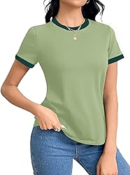 Remidoo Womens Crew Neck Short Sleeve T Shirt