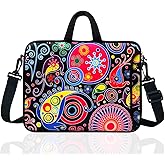 14-Inch Laptop Shoulder Bag Sleeve Case With Handle For 13" 13.3" 14" 14.1" Netbook/Macbook Air Pro (Classic Colourful)