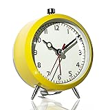 AYRELY® 4" Loud Analog Alarm Clock, Retro Metal