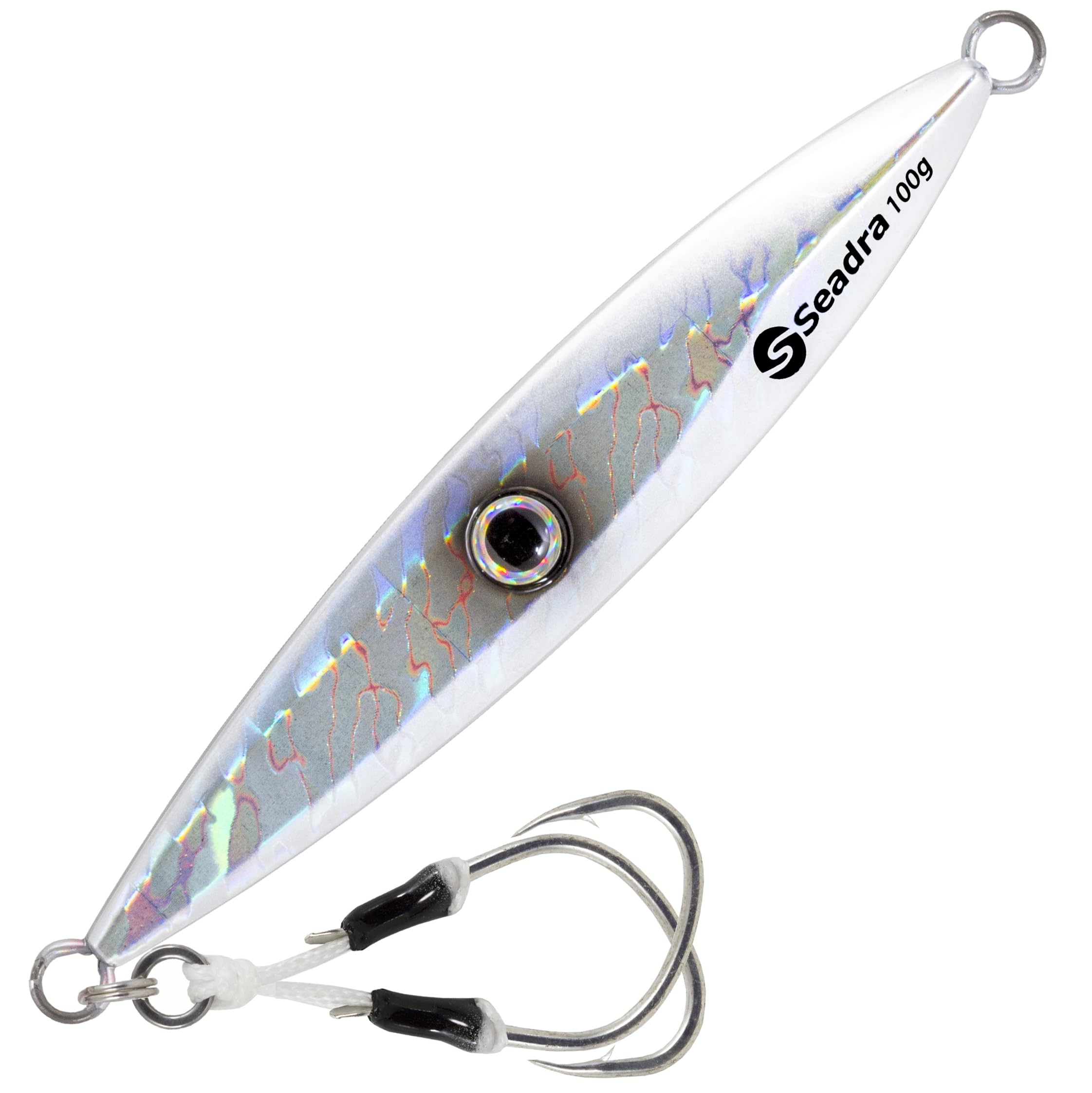 Seadra Strike Eye Slow Jig (Holo Silver, 200gm)