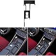 NVCNX Car Center Console Gear Shift Panel Cover Decal Compatible with Lexus ​IS250 2014 2015 / IS200t 2016 2017 / IS300 2016-2020 / IS350 2014-2020 Carbon Fiber Interior Trim Accessories Black - A