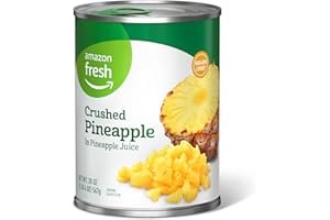 Amazon Fresh - Canned Crushed Pineapple in Pineapple Juice, 20 oz (Previously Happy Belly, Packaging May Vary)
