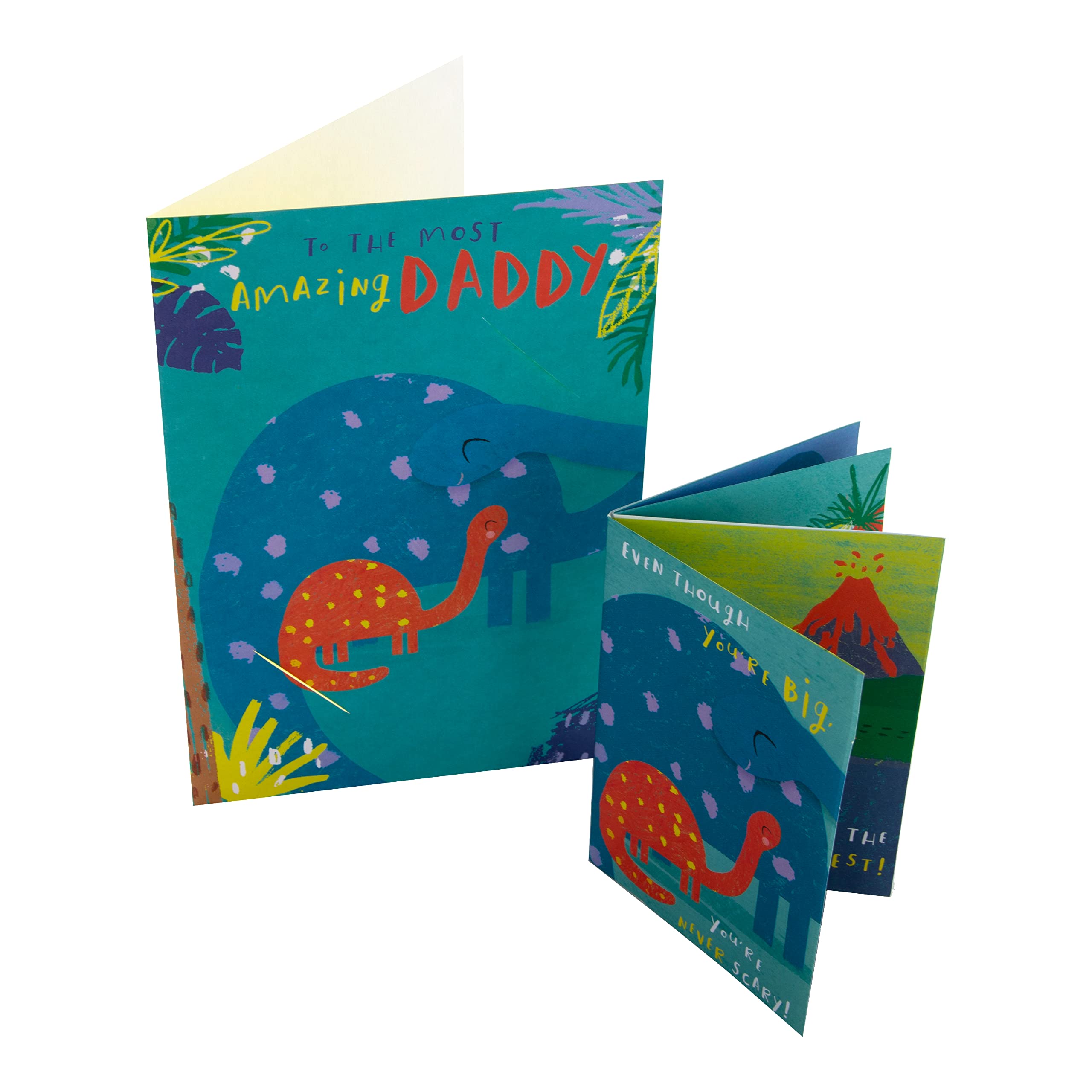 Hallmark Father's Day Card for Daddy - Cute Dinosaur Design with Keepsake