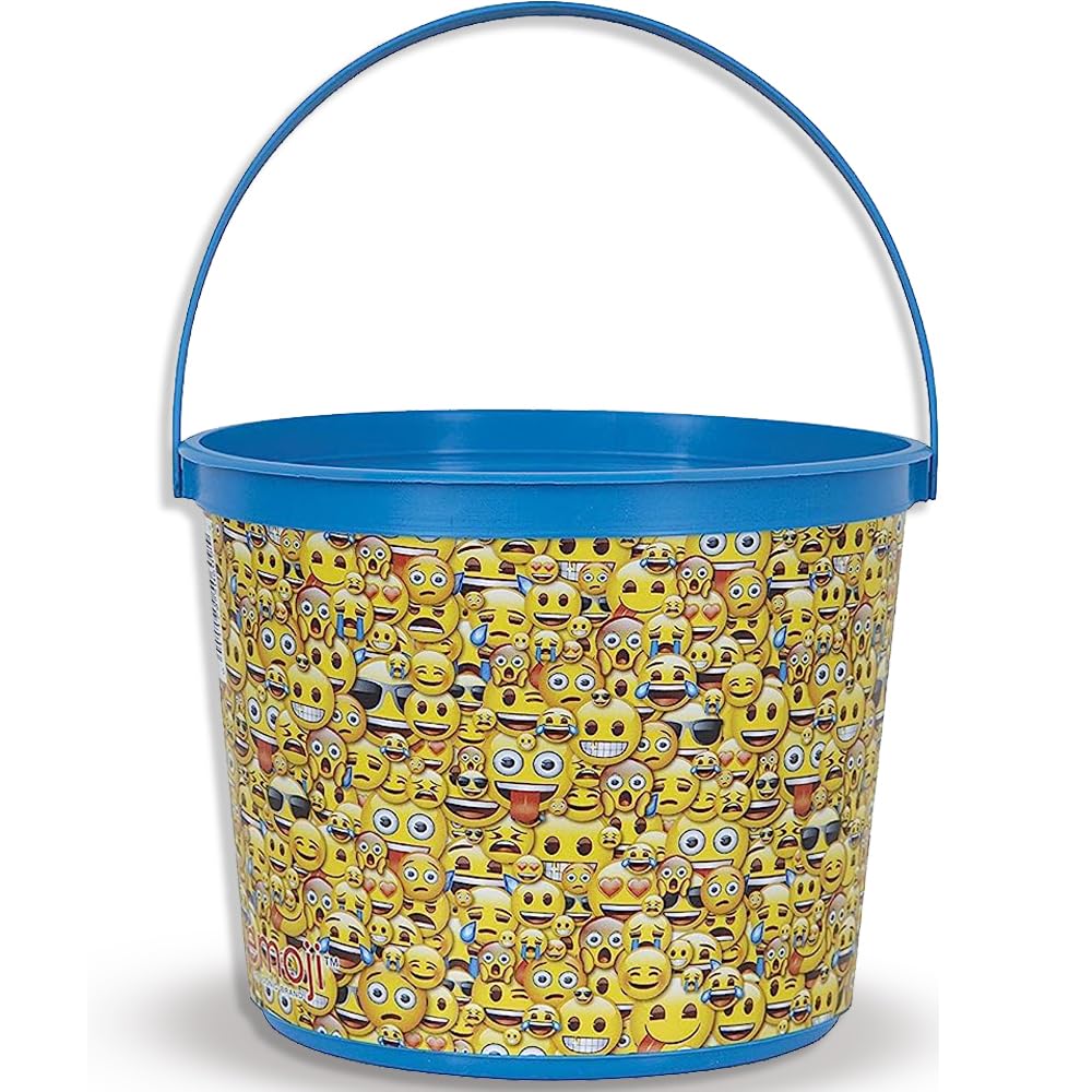 Multicolor Emoji Favor Container (15cm x 12cm) 1 Piece - Fun and Colorful Party Keepsake Box for Kids and Adults — image 1