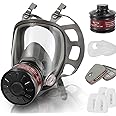 Full Face Respirator Mask, Reusable Respirator Mask with Filters，6800 Anti Fog Dust Gas Mask, for Spray Paint, Welding