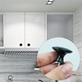 SZCXDKJ 16x 30mm Black Round Cabinet Knobs Metal Drawer Cupboard Handles Screws view 6