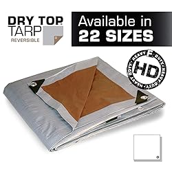 6' x 8' Foremost Tarp 20068 Silver/Brown Dry Top