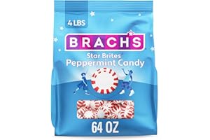 Brach's Star Brites, Christmas Candy, Peppermint, Individually Wrapped, Made With Real Peppermint Oil, 64oz, 360ct