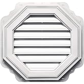Octagon Vinyl Gable Vents - 22in. (117 Bright White)