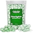 Starlight Spearmint Individually Wrapped Candy - Sweets for On the Go Refreshment, Starlight Mints Bulk Individually Wrapped Spearmint Candy for Office, Hard Candy Starlight Mints for Cool Breath, 1lb