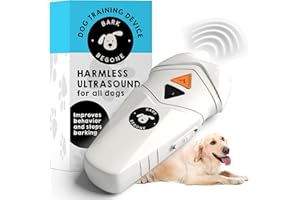 BARK BEGONE 2024 Ultrasonic Dog Bark Deterrent & Behavior Corrector - Stop Barking, Jumping, Aggression Without Yelling - Just Point & Press! Backed by Kevin Harrington from Shark Tank