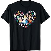 Disney Alice in Wonderland Tea Party Heart Valentine's Day T-Shirt