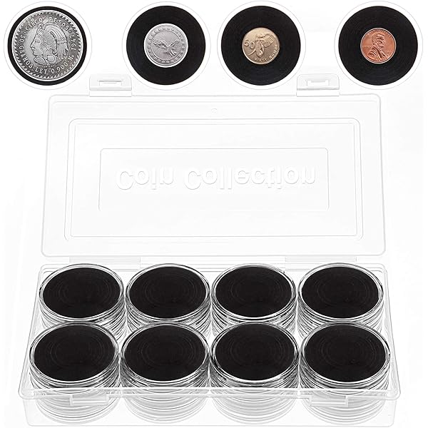 Lot De 40 Capsules De Rangement Pour Pièces De Monnaie 50 Mm – Boîte De Protection Transparente, Idéal Collectionneur