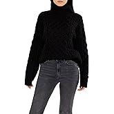 Forever 21 Womens Cable Knit Turtleneck Sweater