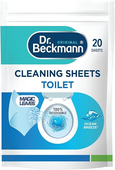 Dr. Beckmann Toilet Cleaning Sheets Ocean Breeze 20 Sheets