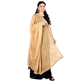 Chandrakala Women's Chikankari Chiffon Dupatta, Lucknowi Embroidered Scarf Chunni Stole Wrap for Salwar Kameez