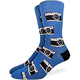 Good Luck Sock Men's Cameras Socks, Adult, Shoe Size 7-12
