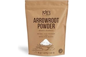 MB Herbals Arrowroot Powder, 8 oz, Gluten Free Natural Thickener for Soups, Sauces, Curries