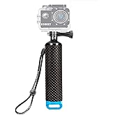 Homeet Handler Floating Hand Grip, Underwater Hand Stick Monopod Pole Compatible with DJI OSMO Action Cameras and Other Sports Camera, Blue