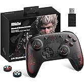 8Bitdo Ultimate 2C Wireless Controller, with Hall Effect Joysticks and Hall Triggers, 1000Hz Polling Rate, and Remappable L4/R4 Bumpers for Windows PC and Android - Black Myth: Wukong