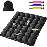 ZIYIZE Sondur Travel Cushion Airplane seat, Portable Inflatable Travel Seat Cushion for Long Flights, Office Chair, Wheelchair, Cars, Home Living, Ergonomic Comfort Support