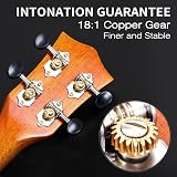 Aklot Concert Ukulele Solid Mahogany 23 Inch Uke with Accessories Kit view 4