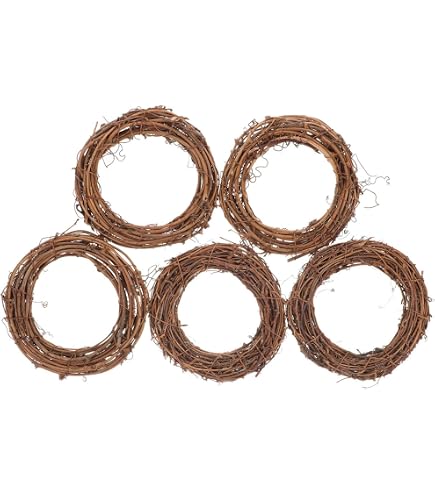 WINOMO Natural Grapevine Twig Garland - 4.6m DIY Craft Vine For Wreaths & Decor